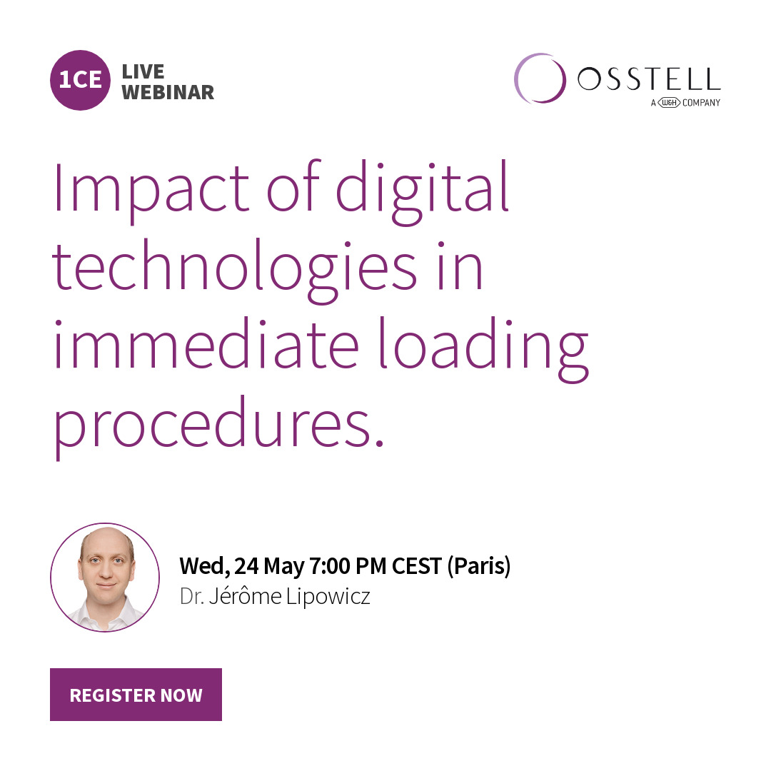 Free CE Webinar with Dr. Jérôme Lipowicz